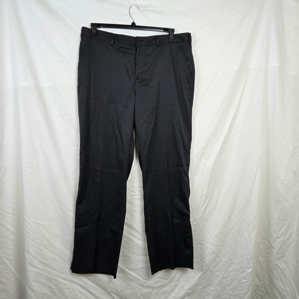 Nike Men's Black Dri-Fit Tech Flat Front Lightweight Casual Dress Pants Size 42‎